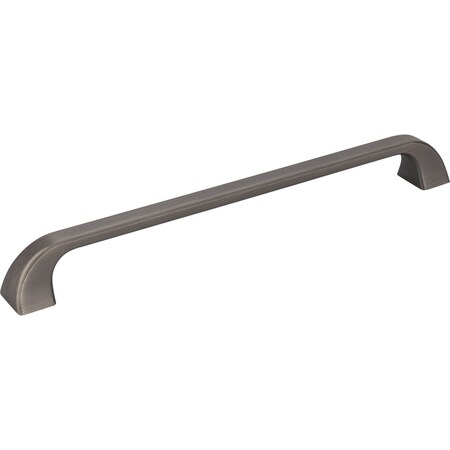 Jeffrey Alexander 224 mm Center-to-Center Brushed Pewter Square Marlo Cabinet Pull 972-224BNBDL